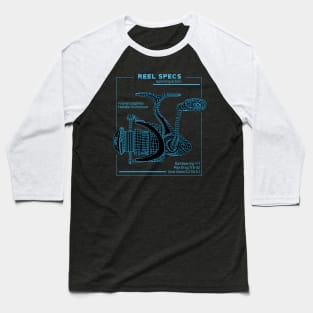 Angler's Blueprint Fishing Technical Art Baseball T-Shirt
